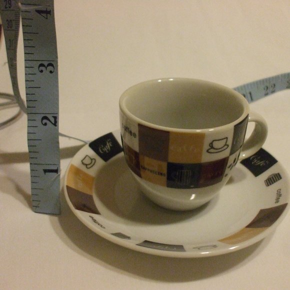 Collector's 2 Miniture Coffee Cafe Cup & Saucer - Picture 7 of 9